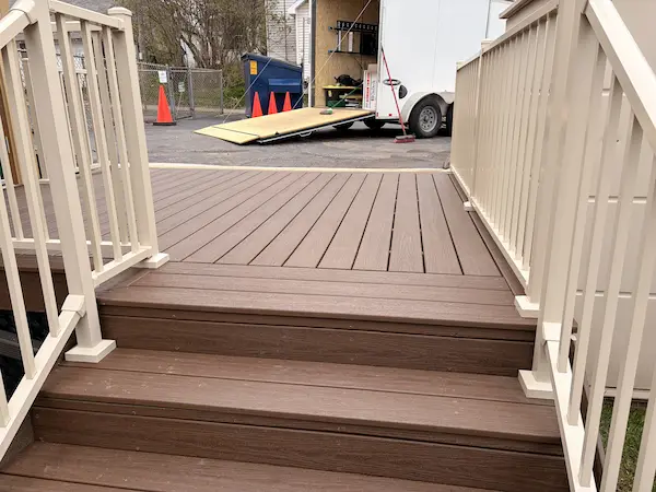 finished deck installation in Duluth area