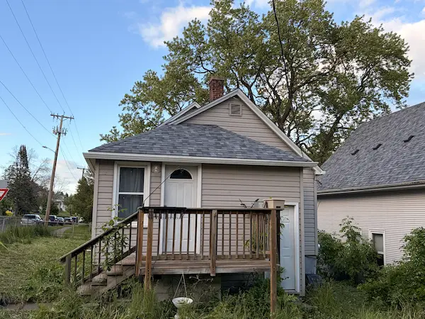 residential roof replacement in Duluth area from above