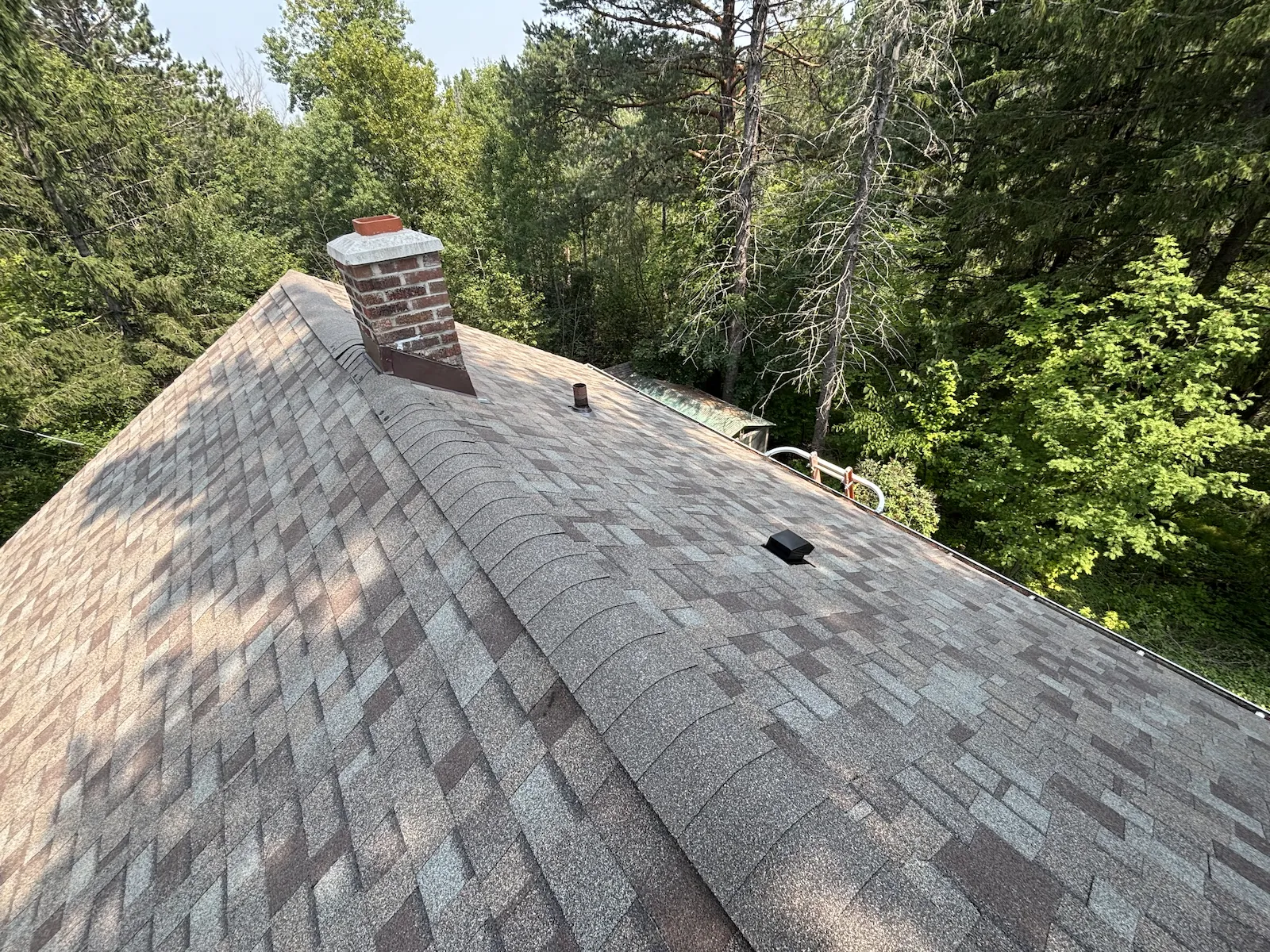 roof inspection view from above